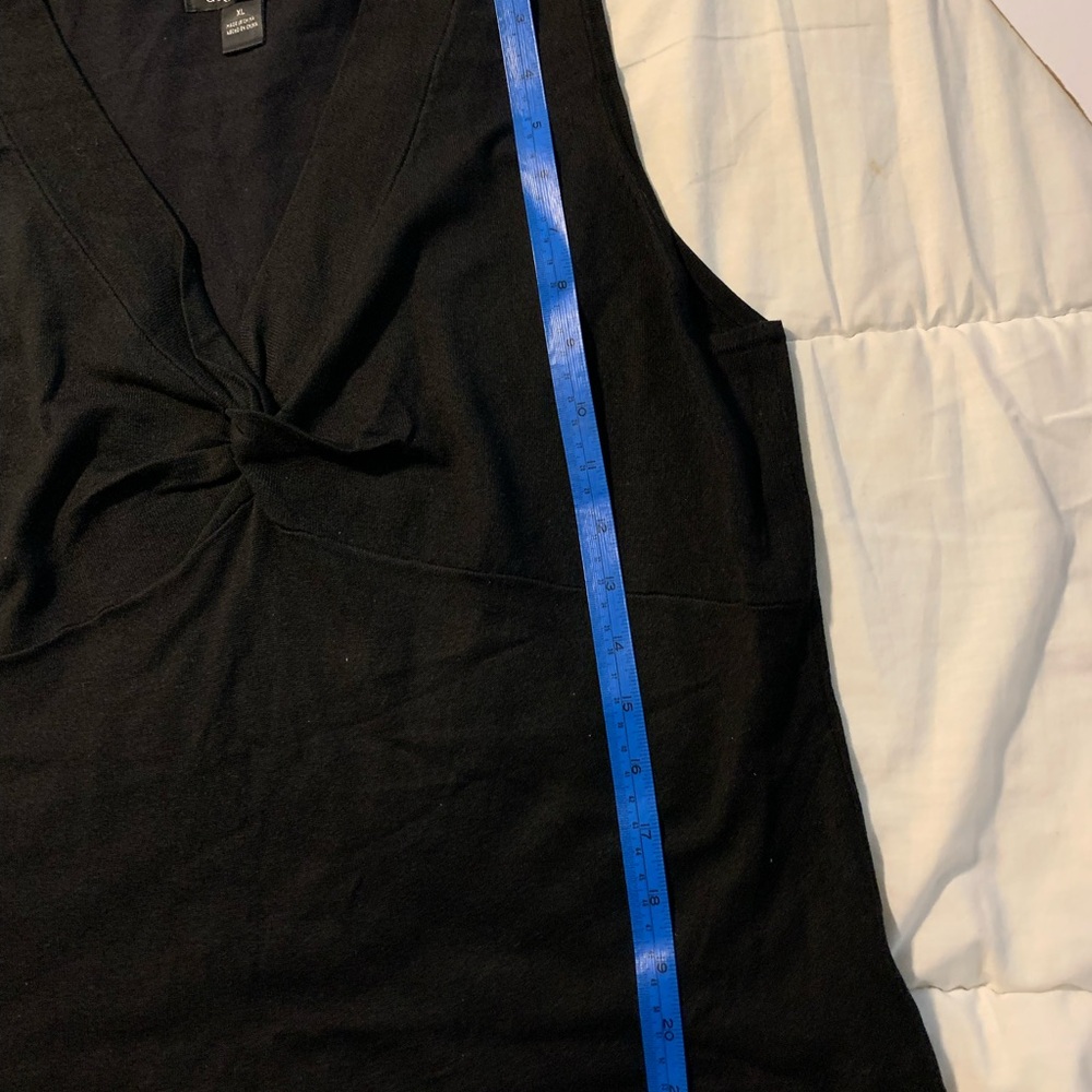 AUGUST SILK. Black Sleeveless Top. Size XL - Picture 4 of 5